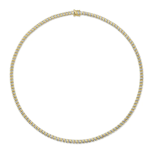 14K Gold Diamond Zipper Bolo Necklace – Sage Designs LA