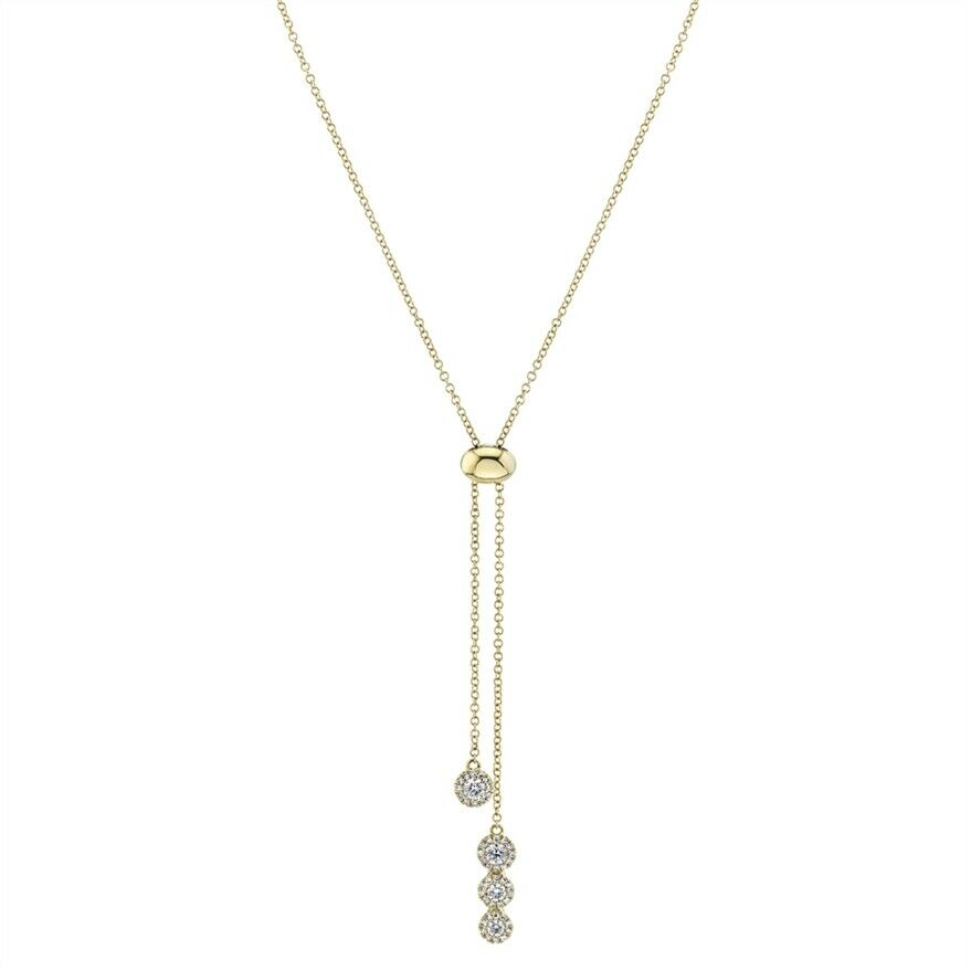 14K Gold Diamond Zipper Bolo Necklace – Sage Designs LA