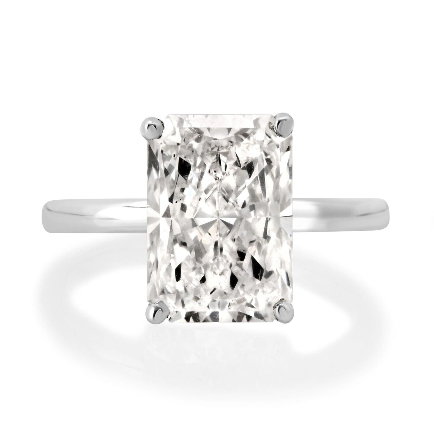 Certified Lab Grown 4.20 CTW Radiant Diamond Engagement Ring