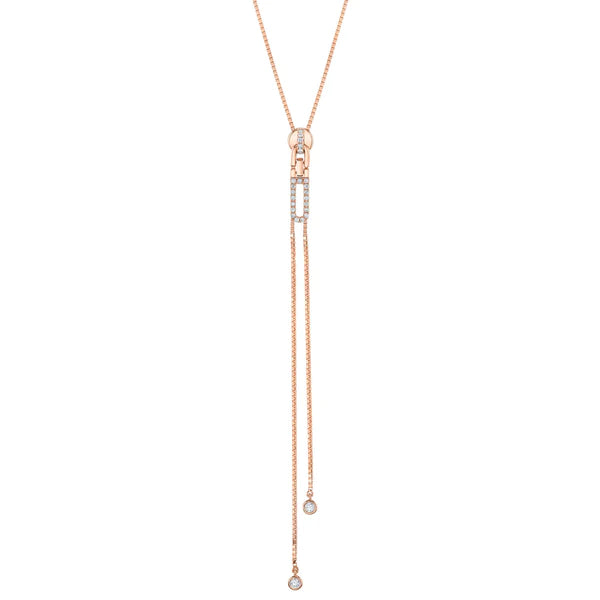 Zipper necklace in 14k